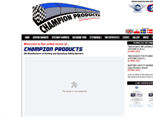 Tablet Screenshot of championproducts.info