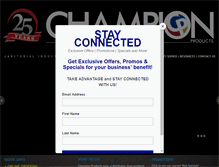 Tablet Screenshot of championproducts.com